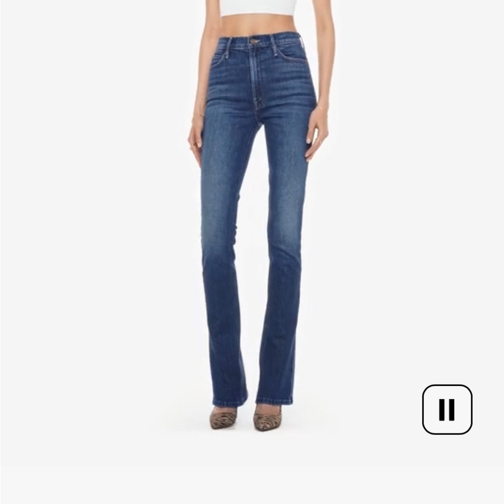 MOTHER Flare Jeans in Deep Blue